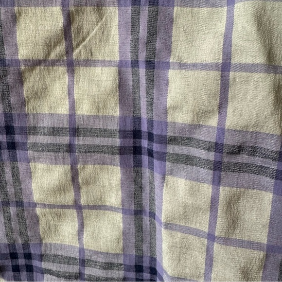 REI Shirt Womens Small Plaid Rivet Snap Front Lightweight Casual Hiking Nylon - Picture 4 of 6